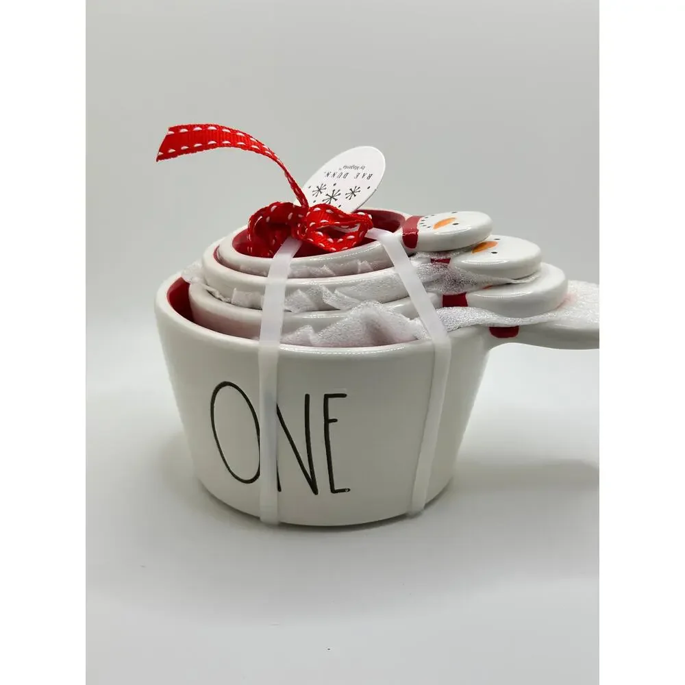 Rae Dunn Snowman Handle Measuring Cups